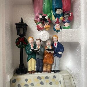 Vintage Christmas Hand painted Carolers